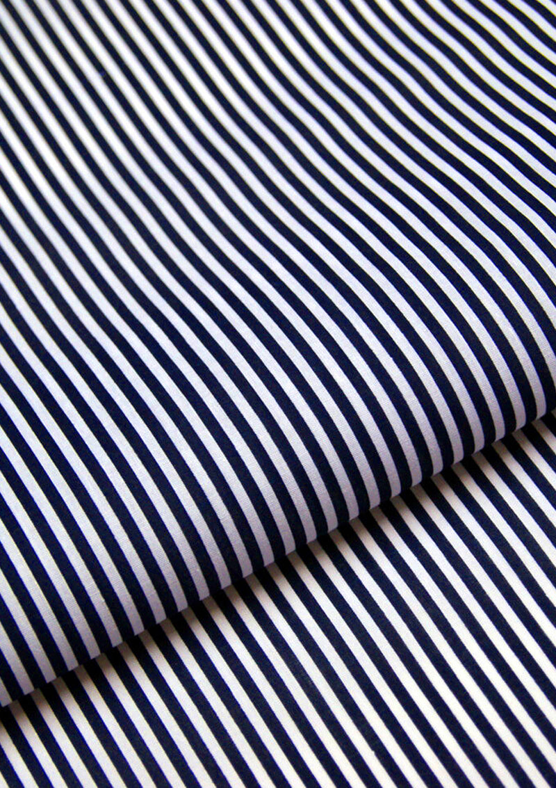 Candy Stripes Polycotton Print Fabric Horizontal 3mm Stripes 45" Crafting D