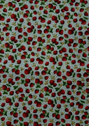 Strawberries + Dots 100% 45"Craft Cotton Poplin Print D