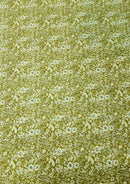 100% 45" Craft Cotton Poplin Flower + Leaves Print D