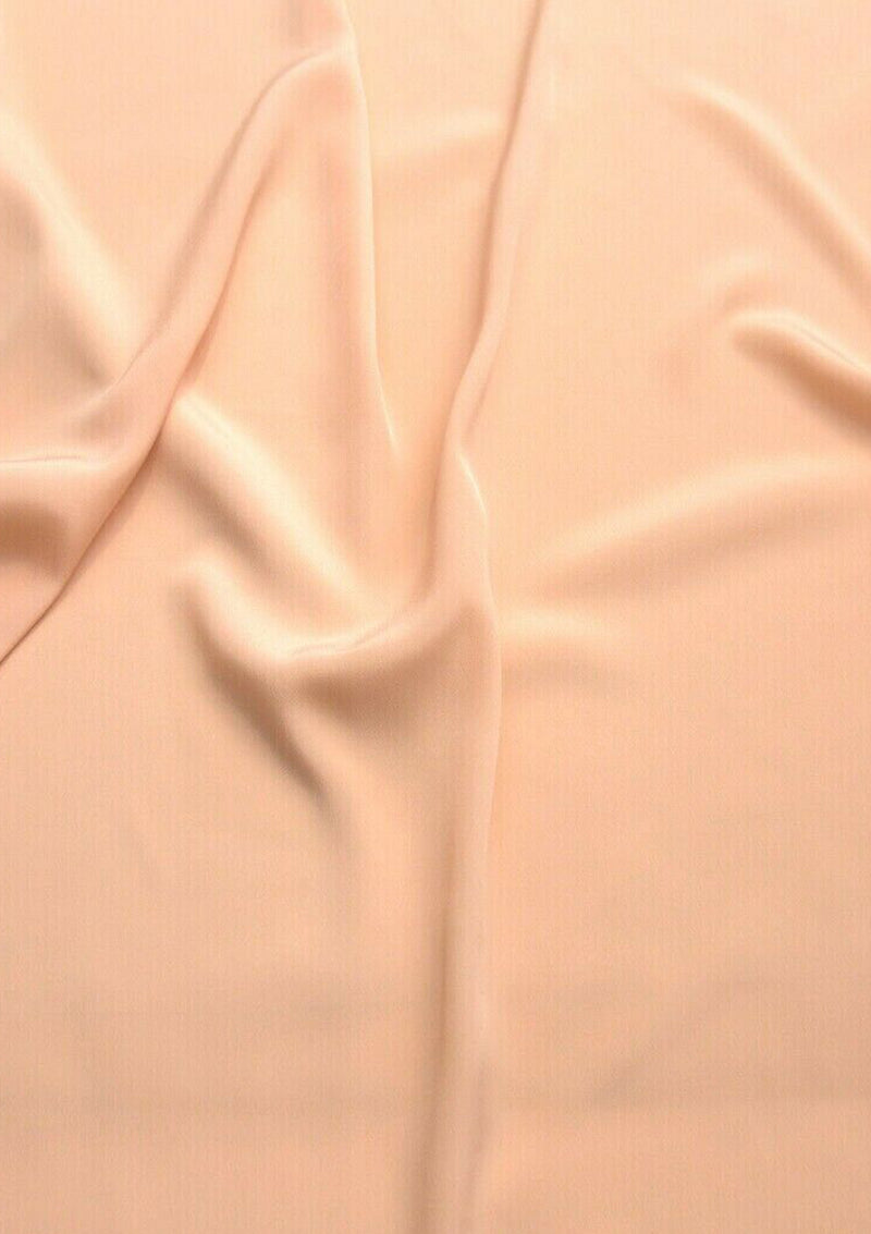 Crepe De Chine Dress Fabric Silky Plain Dyed Oeko-tex 44/45" Wide Craft ( Crepe 1 )