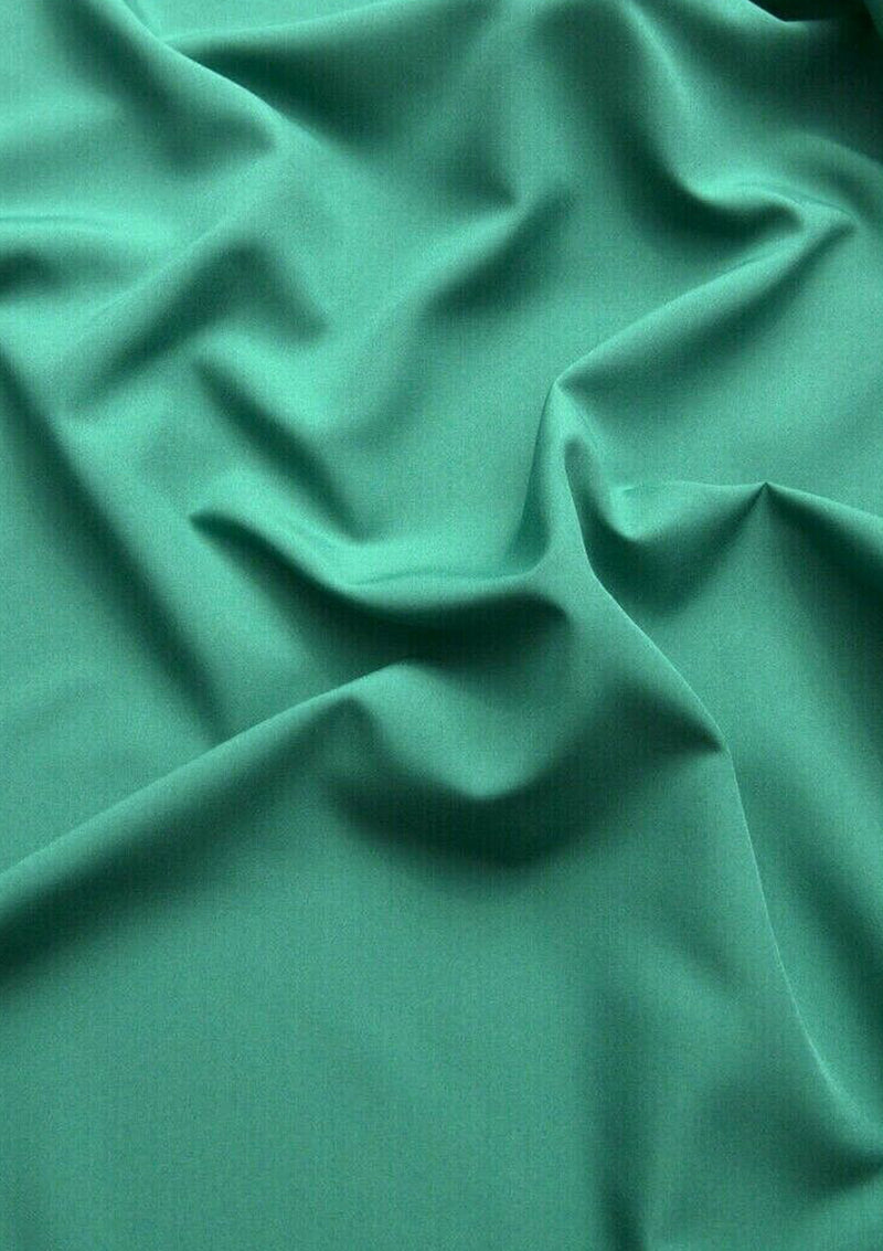 Crepe De Chine Dress Fabric Silky Plain Dyed Oeko-tex 44/45" Wide Craft ( Crepe 1 )