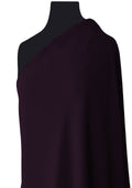 Plum High Twist Crepe Fabric Plain 60" Textured 100% Polyester Dress/craft/fashion