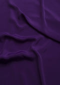 Crepe De Chine Dress Fabric Purple Silky Plain Dyed Oeko-tex 44/45" Wide Craft