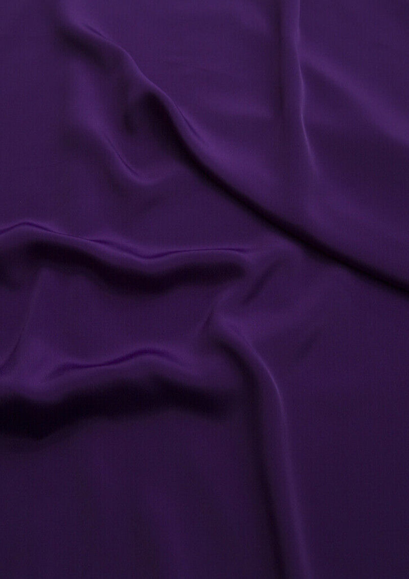 Crepe De Chine Dress Fabric Silky Plain Dyed Oeko-tex 44/45" Wide Craft ( Crepe 2 )