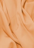 Peach 60" (150cms) Sienna Crepe Plain Dyed Luxury Soft Feel Fabric Dress/craft/fashion