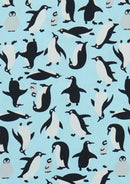 Penguins Cotton Print Fabric 45" Wide Novelty Happy Feet Theme Crafts Dress D