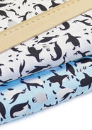 Penguins Cotton Print Fabric 45" Wide Novelty Happy Feet Theme Crafts Dress D