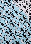 Penguins Cotton Print Fabric 45" Wide Novelty Happy Feet Theme Crafts Dress D