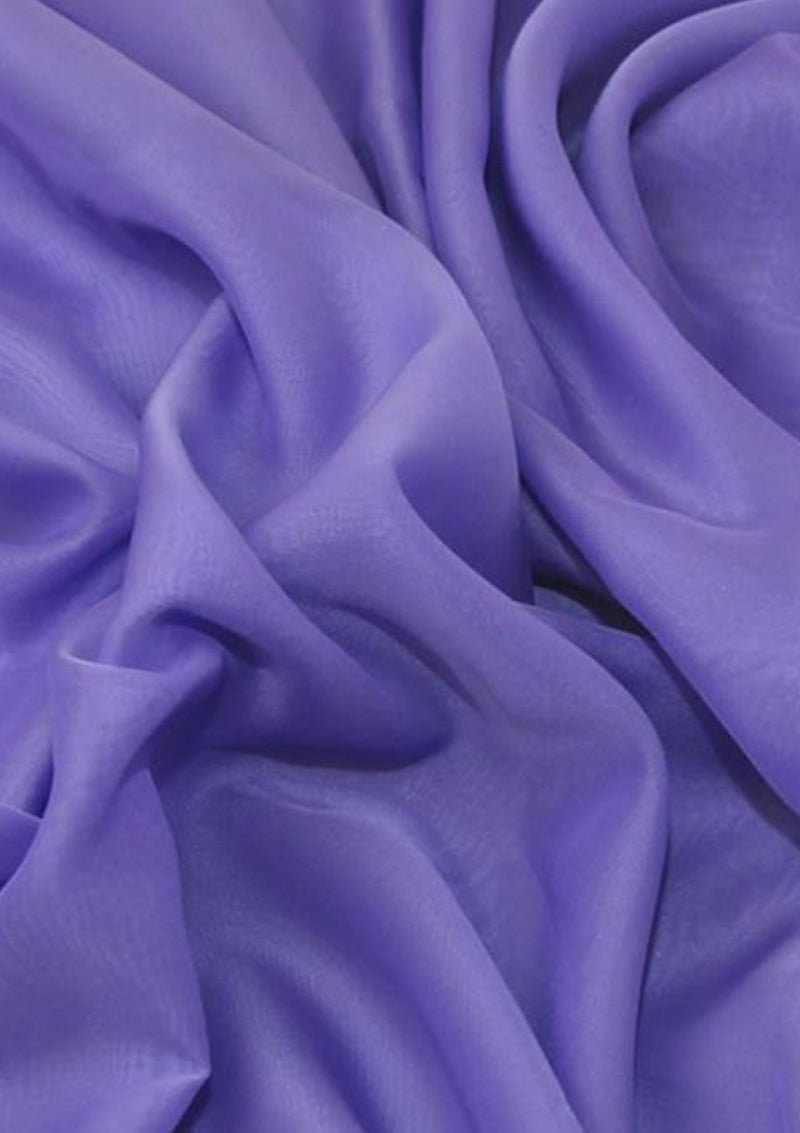 Cationic Chiffon Dress Fabric Purple Silky Touch Fashion 60" Dress, Sarong & Decoration