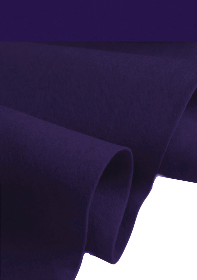 Purple Felt Fabric 60" (150cms) Extra Wide 1-2mm Thick for School Projects. Sewing, Decoration, Craft Supplies, Table Cover & Art Projects