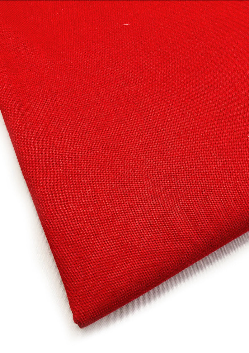 Red 60 Square Cotton Plain Fabric 60" Extra Wide 100% Cotton Craft Sheeting Fabric Material For Dressmaking Craft Project Sewing Quilting