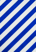 Royal Blue Broad Stripes Polycotton Printed Fabric Horizontal 17mm Stripes 45" Craft D#55