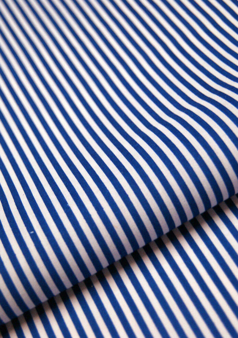 Candy Stripes Polycotton Print Fabric Horizontal 3mm Stripes 45" Crafting D