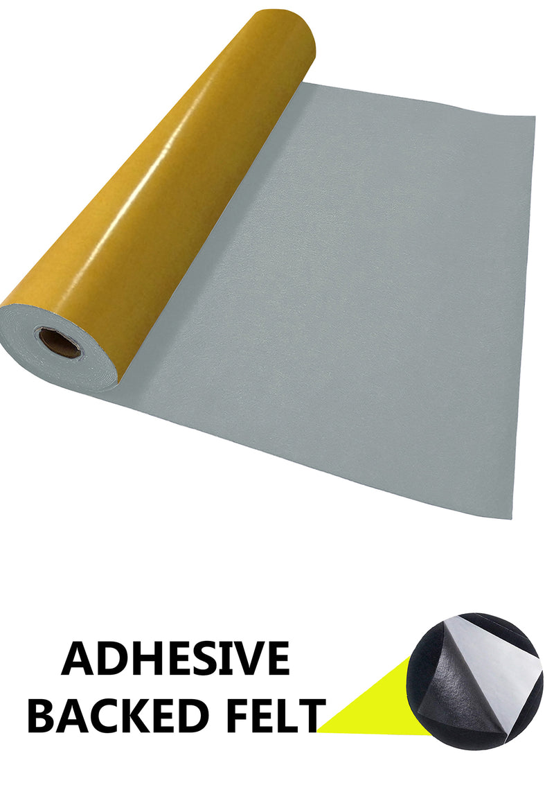 Adhesive Felt Fabric 100% Acrylic UK Made EN71 Certified Sticky Back Material for Arts & Crafts 1mm Thickness | 100cm x 45cm Wide | Sold by The Metre & Roll