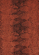 Animal Print Fabric Viscose Jersey Snake Skin Pattern 2-Way Stretch 62" Wide - Rust