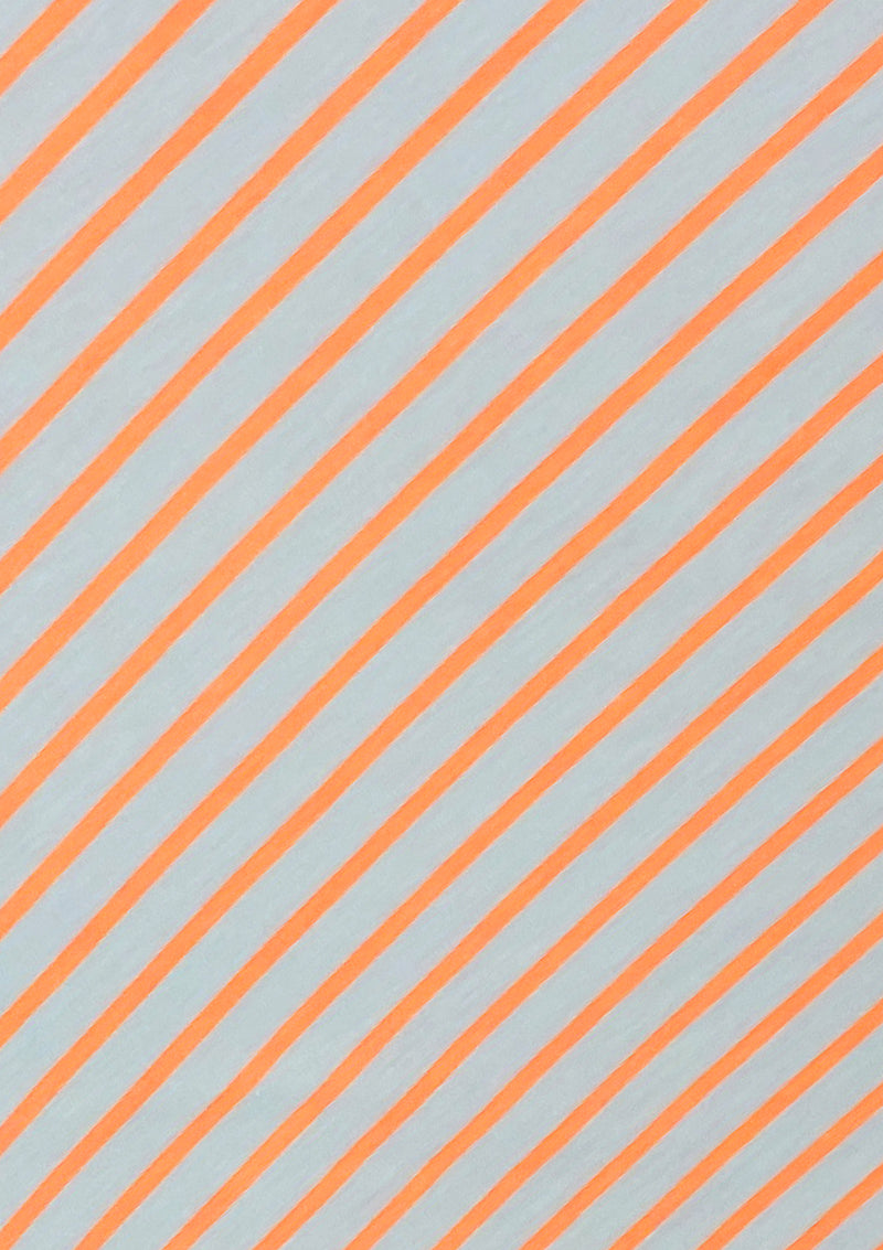 Stripes Jersey Fabric Viscose Elastane Vertical Lines 2-Way Stretch 68" - Orange