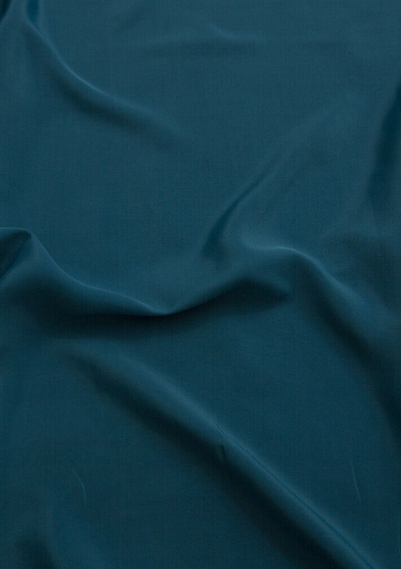 Crepe De Chine Dress Fabric Silky Plain Dyed Oeko-tex 44/45" Wide Craft ( Crepe 1 )