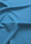 Teal Blue Luxury Soft Touch Crepe Fabric Multiversatile Use Linings/dress/craft/ 44/45"