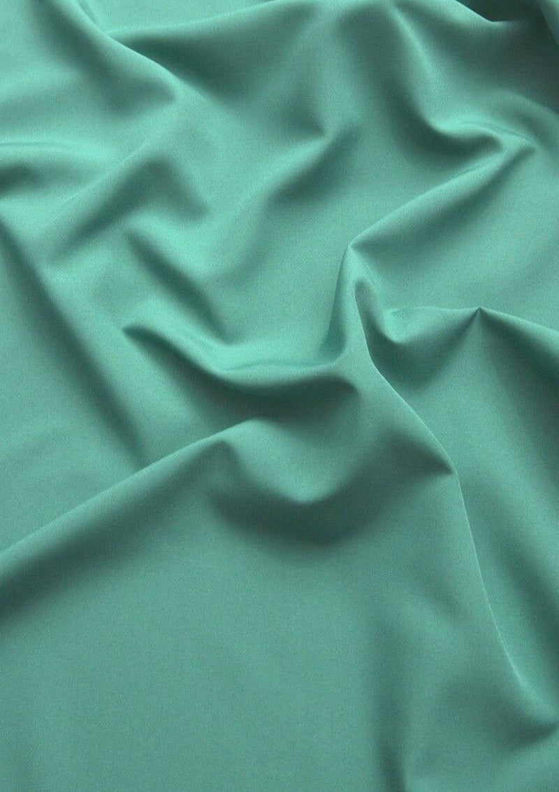 Emerald Green Silky Satin Dress Fabric Plain Material 44/45 Width