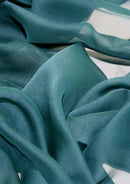 Cationic Chiffon Dress Fabric Teal Blue Silky Touch Fashion 60" Dress, Sarong & Decoration