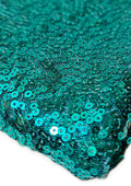 Sequins 3mm Allover Embroidered Fabric on Tulle/Net Material for Decor, Sewing, Dress, Tablecloths & Craft | 52" - 132cms Usable Width