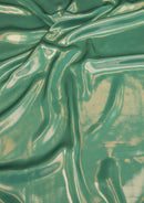 Teal Green 60" Luxury Shimmer Foil Satin Fabric Nice Drape/Flow Dress Decoration