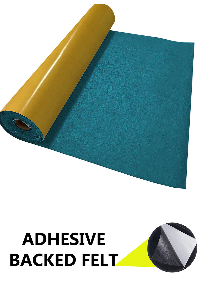 Adhesive Felt Fabric 100% Acrylic UK Made EN71 Certified Sticky Back Material for Arts & Crafts 1mm Thickness | 100cm x 45cm Wide | Sold by The Metre & Roll