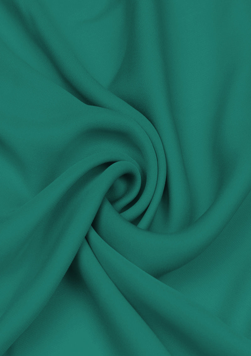 Teal Green 60" Luxury Soft Touch Florenza Crepe Fabric Dress & Craft Non Stretch