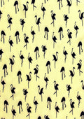 Designer Soft Touch Crepe Flamingo Pattern Print Fabric Dressmaking/Craft D#190