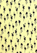 Designer Soft Touch Crepe Flamingo Pattern Print Fabric Dressmaking/Craft D