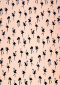 Designer Soft Touch Crepe Flamingo Pattern Print Fabric Dressmaking/Craft D#190