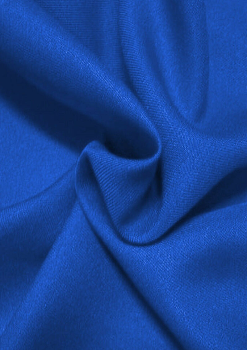 Royal Blue Textured Twill Polyester Fabric 60" (150cms) Dressing Clothing Crafting Material