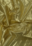 Gold Shiny Metallic Emperor Foil Non-Stretch Fabric for Dressmaking, Costumes, Decoration & Crafts l 53’’- 135cms