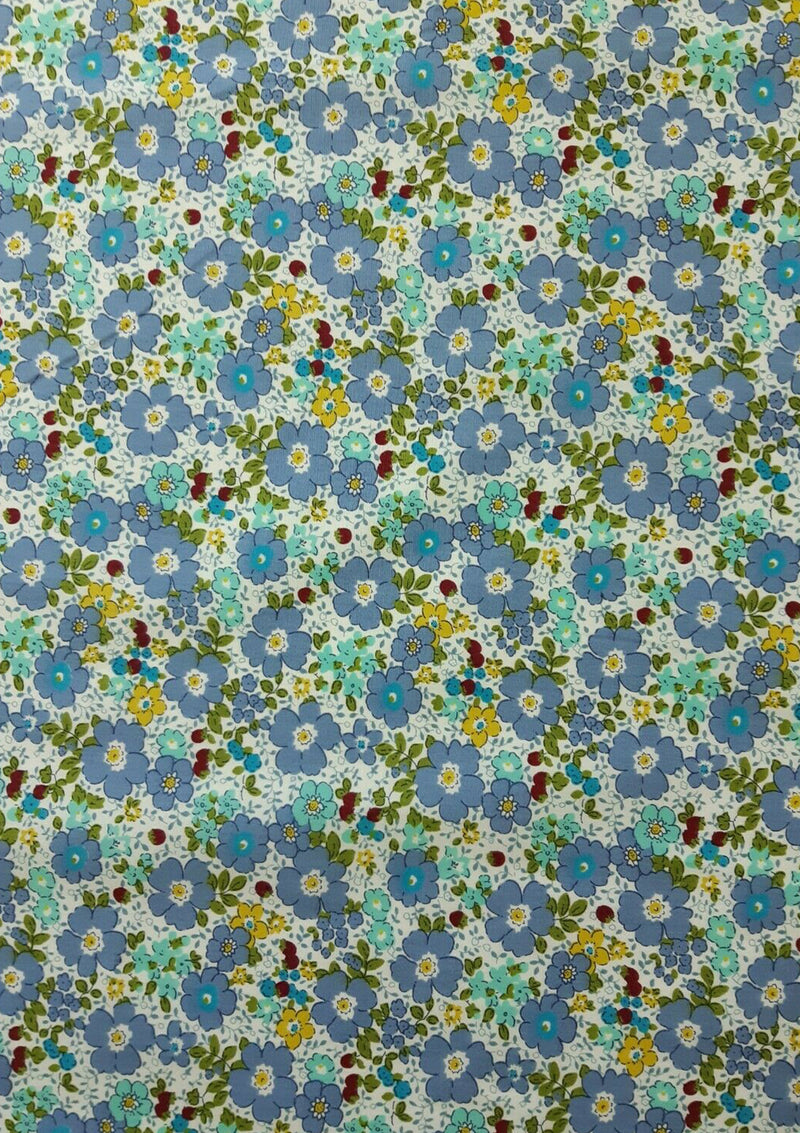 100% 45" Craft Cotton Poplin Designer Floral Print D