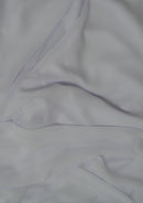 White Georgette Chiffon Plain Crepe Dyed Fashion Fabric 60" Decoration, Craft & Dress