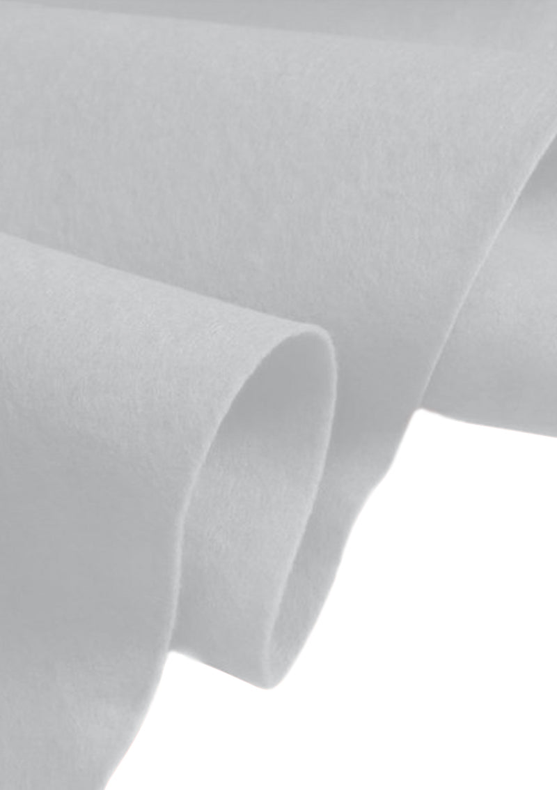 White Felt Fabric 60" (150cms) Extra Wide 1-2mm Thick for School Projects. Sewing, Decoration, Craft Supplies, Table Cover & Art Projects