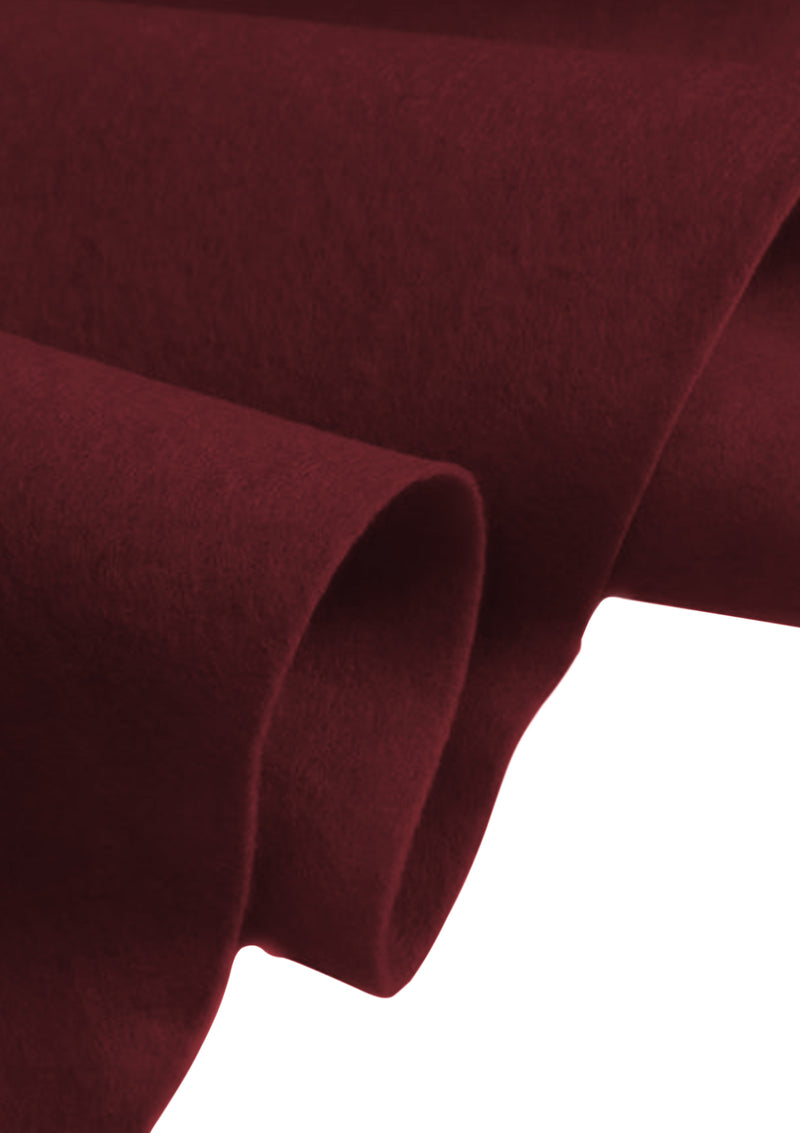 Wine Felt Fabric 60" (150cms) Extra Wide 1-2mm Thick for School Projects. Sewing, Decoration, Craft Supplies, Table Cover & Art Projects