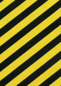 Yellow Black Broad Stripes Polycotton Printed Fabric Horizontal 11mm Stripes 45" Craft D#55