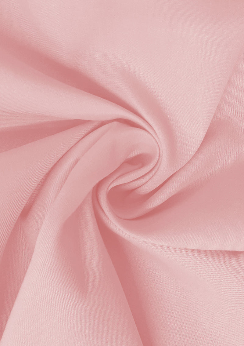 Baby Pink Cotton Fabric 100% Cotton Poplin Plain  Oeko-Tex Certified Fabric for Dressmaking, Craft, Quilting & Facemasks 45" (112 cms) Wide Per Metre