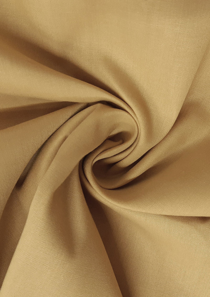 Beige PolyCotton Fabric 65/35 Blended Dyed Premium Fabric 45" (112cm) Wide for Craft, Dressmaking, Face Masks & NHS Uniforms