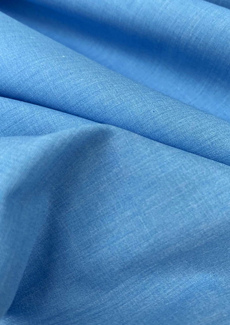 Polycotton Plain Fabric 45" Wide Blended (Light Colours) Lightweight For Craft, Dress & Uniforms