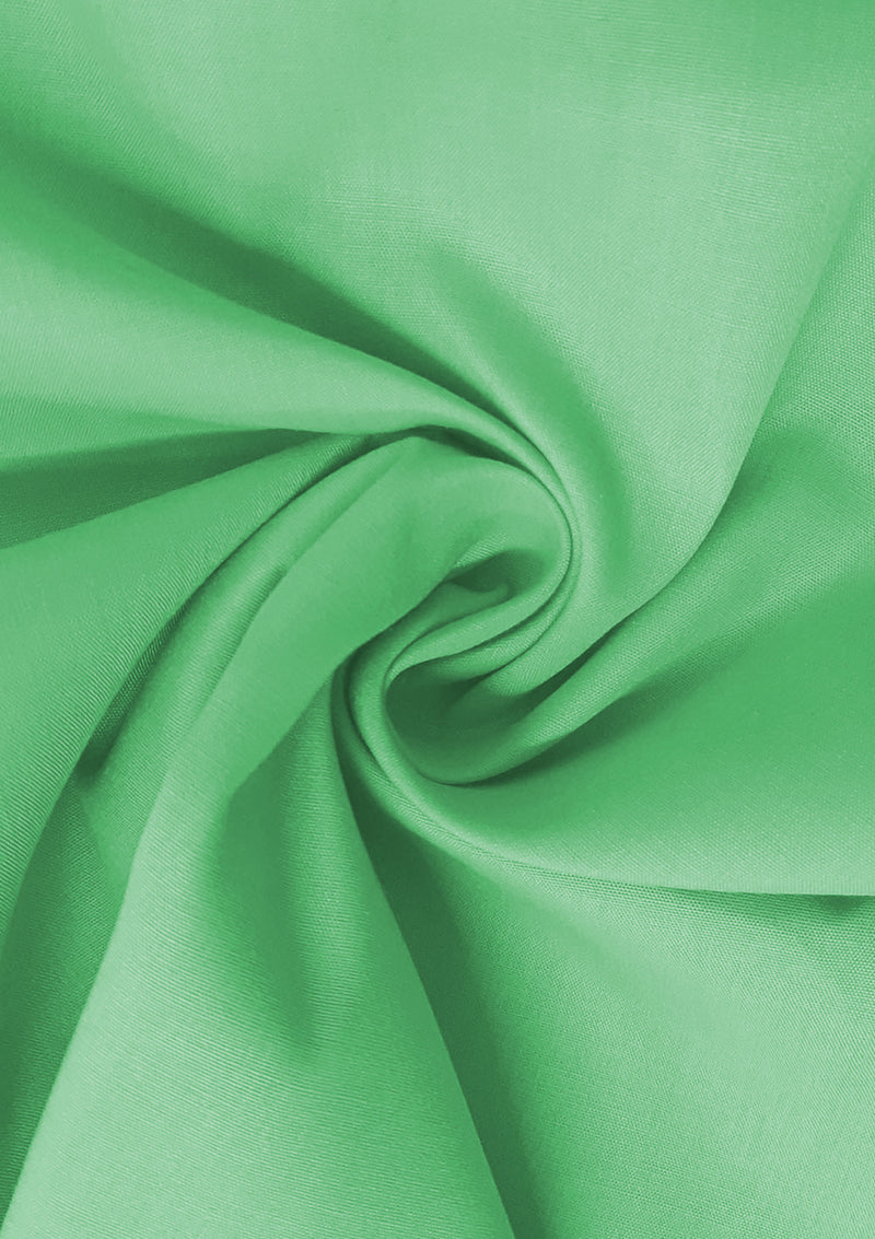 Bright Mint Cotton Fabric 100% Cotton Poplin Plain Oeko-Tex Certified Fabric for Dressmaking, Craft, Quilting & Facemasks 45" (112 cms) Wide Per Metre