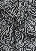 100% 45" Craft Cotton Poplin Safari Zebra Skin Printed Fabric Face Mask Use D#45