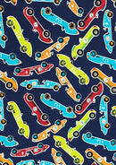 Cars Cotton Printed Fabric 45" Wide Sports Racing Cars 100% Craft Poplin Dressing Material D