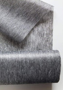 Charcoal Interfacing Buckram Fabric 40" Light Weight Fusible Iron On Premium/Metre