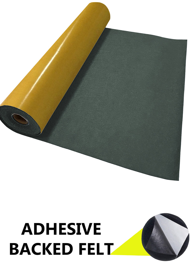 Silver Adhesive Felt Fabric 100% Acrylic UK Made EN71 Certified Sticky Back Material for Arts & Crafts 1mm Thickness | 100cm x 45cm Wide | Sold by The Metre & Roll