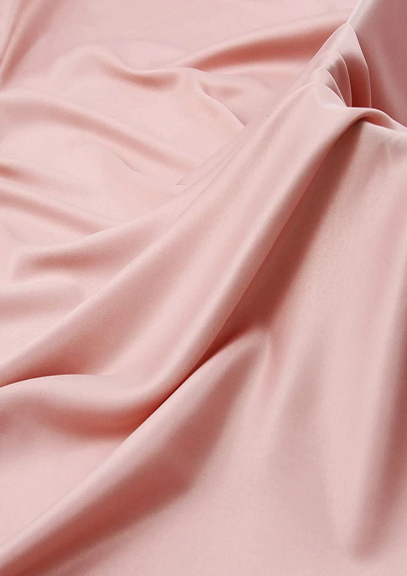 Blush Premium Silky Satin Fabric 150cm Wide for Dress Bridal Fashion Scrunchies & Headbands