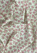 Floral Rose Cotton Print Fabric 100% Poplin 45" Width Crafting Dressing Oeko-Tex D