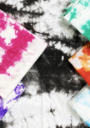 Tie Dye Print Jersey Fabric Viscose Elastane 2-Way Stretch 63" Wide Fashion Dressing - Blue