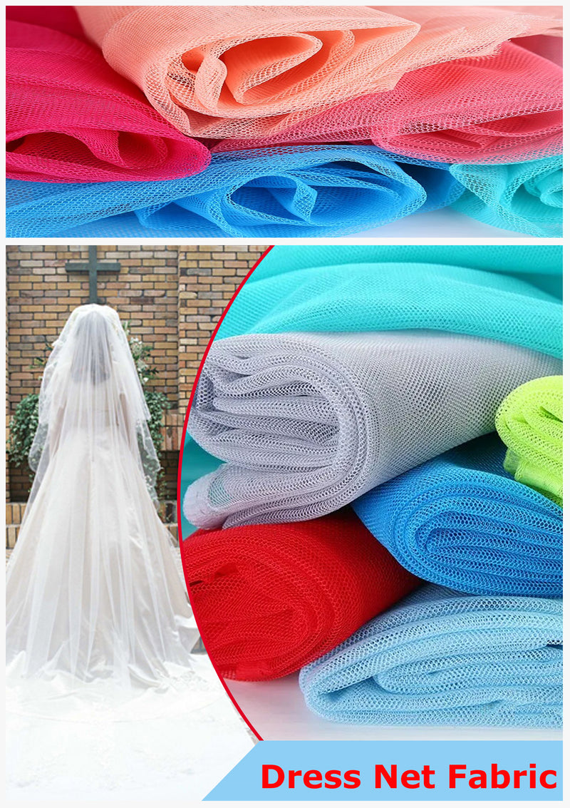 Mint Green Dress Net Fabric Tulle Mesh 60" Stiff Bridal Dress Gown Tutu Per Metre